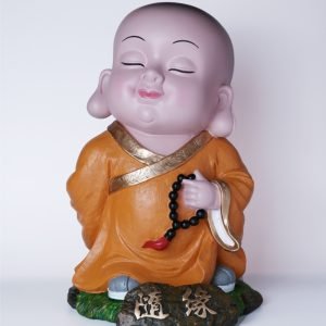 随缘沙弥  Go with Fate Novice Monk Figurine