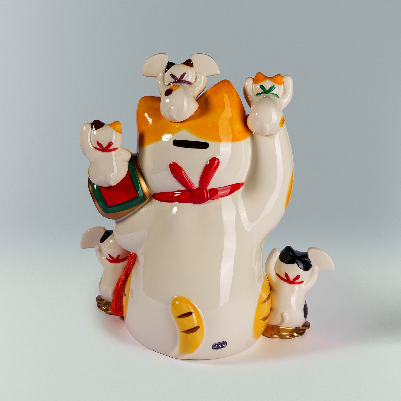 レア カスタム ネゴラ 長毛 招福梅 開運招福招き猫 | 中空工房 - ケンエレファント