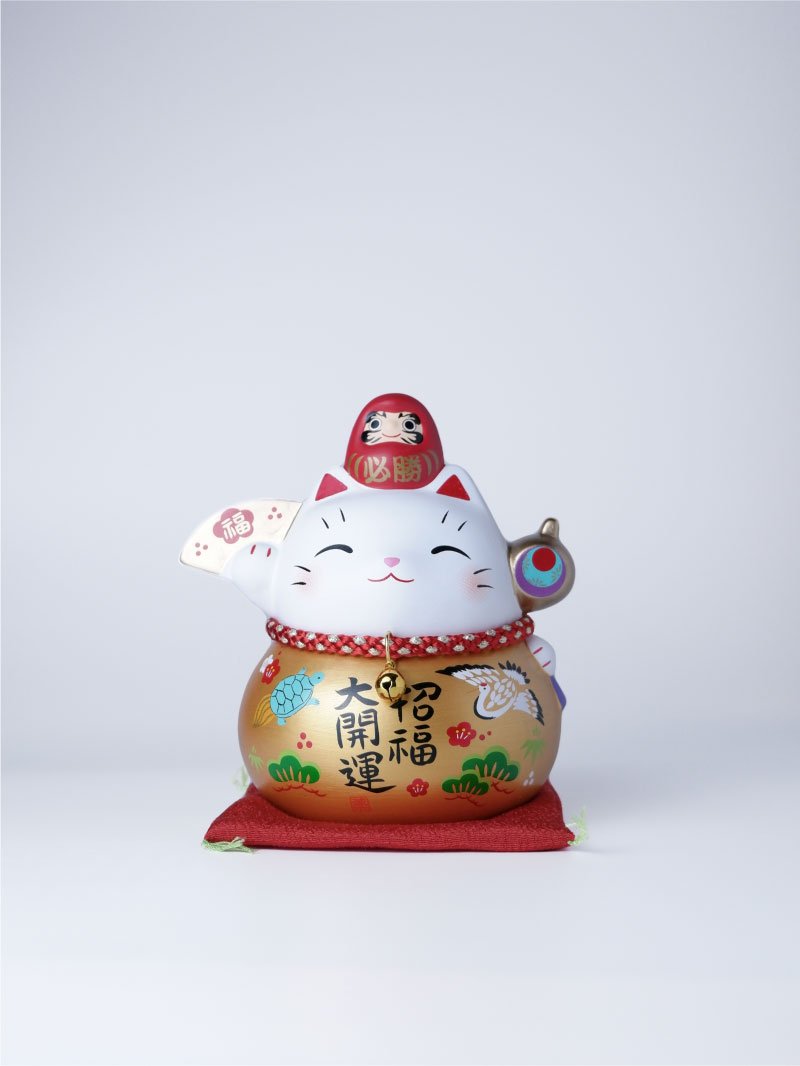 彩耀必勝達摩招財貓大Caiyao Bisheng Daruma Lucky Cat Large
