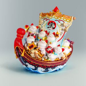 招财猫宝船 Lucky Cat Treasure Ship (Large)