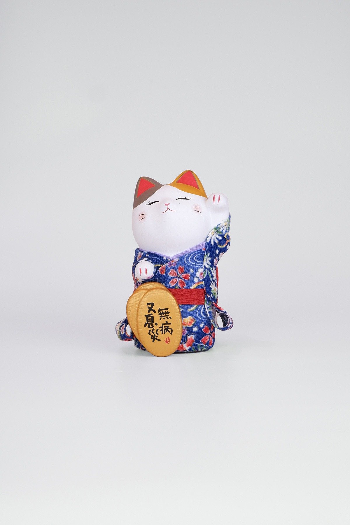 无病又息災和服招财猫Healthy and Safety Kimono Maneki Neko