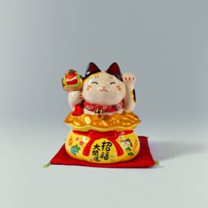 招福大开运宝招财猫 15.5cm Fortune Big Lucky Treasure Cat 15.5cm