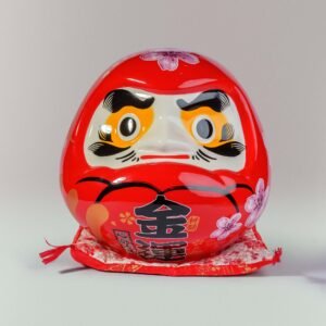 金运达摩 – Gold Fortune Daruma (Limited Sakura Edition)